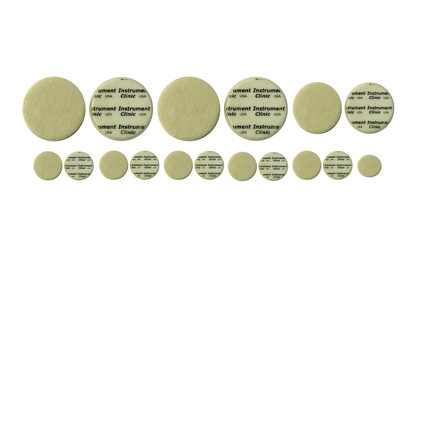 Instrument Clinic Pad Set (17 pads), with Adhesive