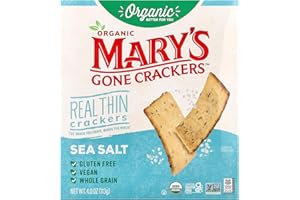 Marys Gone Crackers Organic Sea Salt Real Thin Crackers, 4 Oz