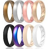 Saco Band Silicone Ring for Women - 5.5mm Width 1.8mm Thick