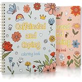 Beautiful Adult Coloring Book Set of 2 for Relaxation - Sassy and Funny | Sassy Motivational and Funny Color Books - The Perfect Stress Relieving Gift for Women