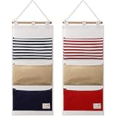 Riakrum 2 Pcs Fish Extenders Cruise Gift Hanger with 3 Pockets 2026 Fe Hanging Cabin Door Organizer Line for Travel Cruise Essentials Gift Exchanges and Pixie Dust(Red and Blue)