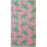 Tommy Bahama - Beach Towels, Absorbent & Fade-Resistant Cotton with Velour Loops, Tropical Beach Essentials, Set of 2 (Linear Palms Pink, 36" x 72")