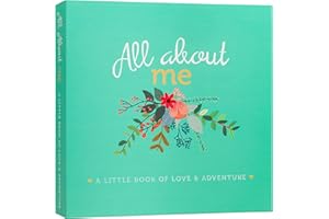 RubyRoo Baby Memory Book - Milestone Journal for Baby Girl - Baby Keepsake Photo Album - First 5 Years Scrapbook - Pregnancy Gift for Baby Shower, 60 Page Hardcover Record Book for Newborn - Floral