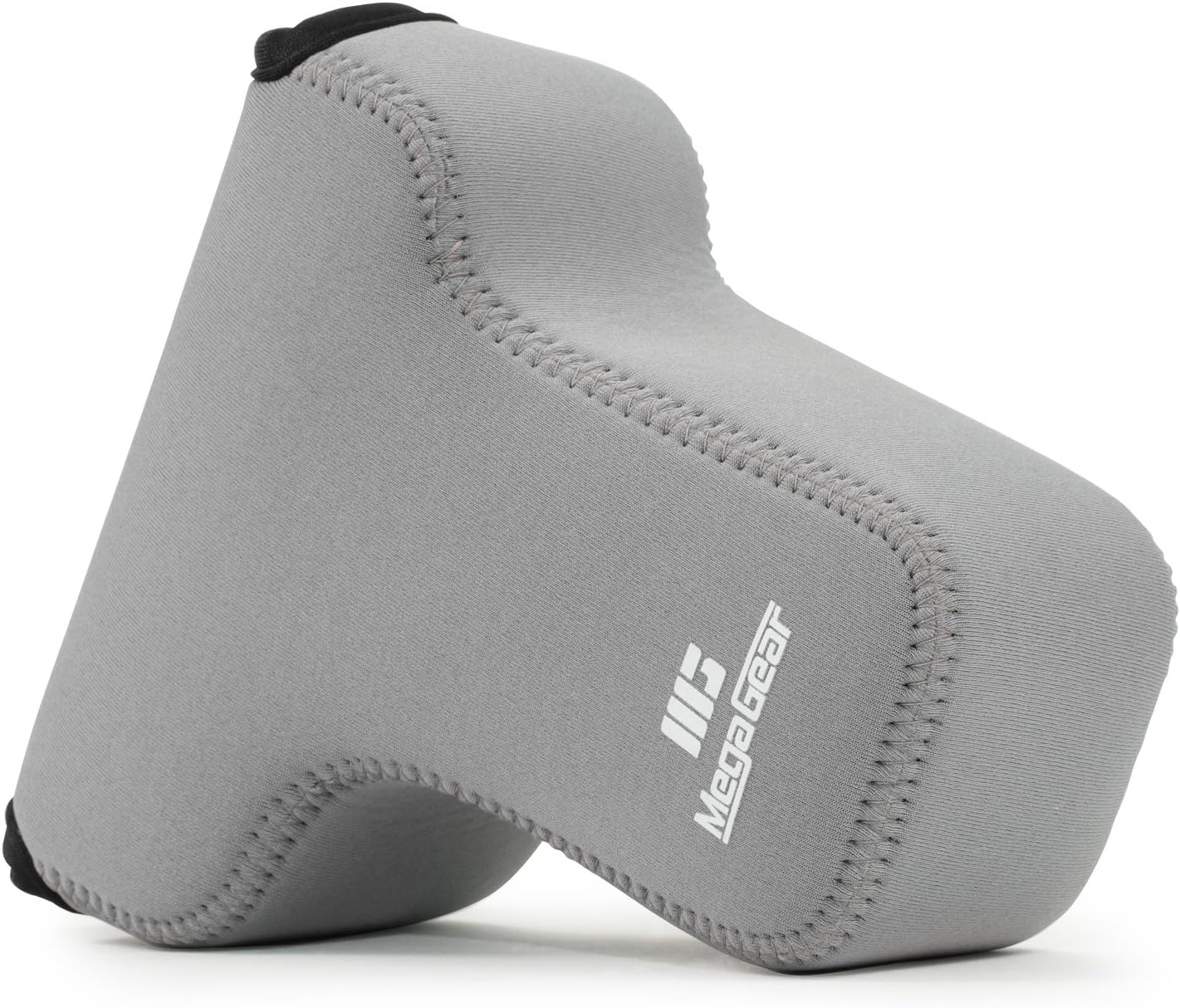 MegaGear MG1197 Ultra Light Neoprene Case with Carabiner for Olympus OM-D E-M5 Mark II 12-40mm Camera - Grey - Image 3