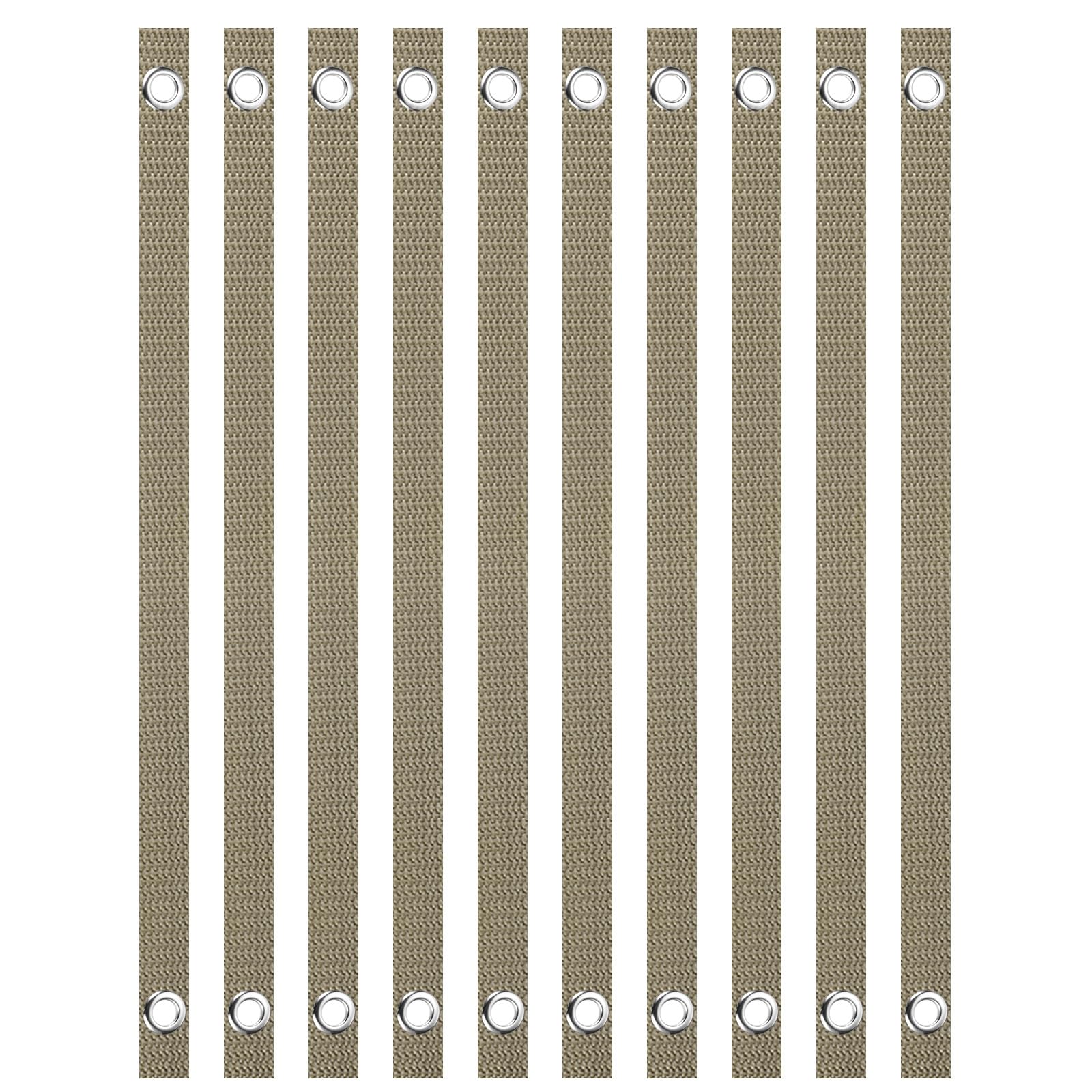 PATIKIL Tree Straps for Staking, 2 Sizes 10 Pack Tree Support Stakes, Tree Straightening Ties for Newly Planted Straight, Tan