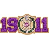 Desert Cactus Omega Psi Phi Divine 9 OPP Patch Fraternity Embroidered Appliqué Sew or Iron On Blazer Jacket Bag (Felt Letterman Patch)