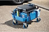 Draper 23716 Work Stool Blue Padded Shop Mechanic Garage Seat Tray Swivel view 5