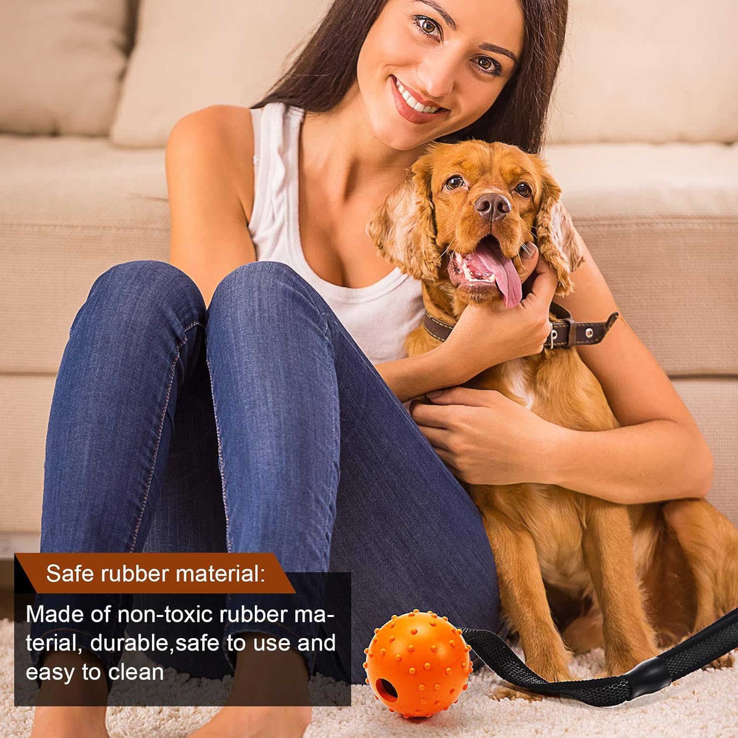 SKYLETY 4 Pieces Dog Ball on a Rope Training Ball Dog Toy Interactive Dog Ball on a String Reward and Exercise Toy for Small Medium Large Dog Fetching Catching - Image 5