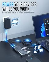 SABRENT 7-Port Powered USB Hub HB-3A4C with PD 48W Docking Station view 3