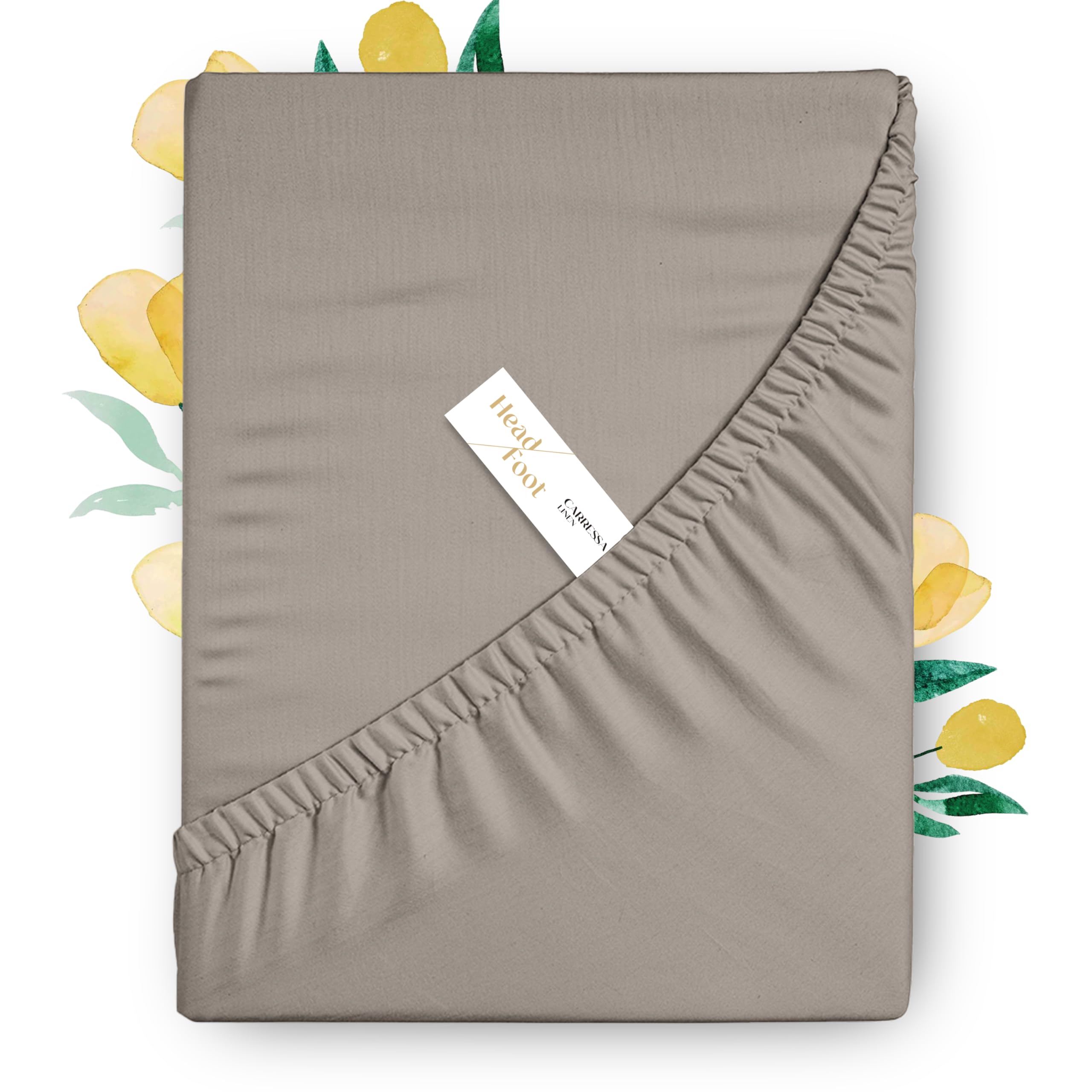 Carressa Linen 100% Egyptian Cotton Cal King Fitted