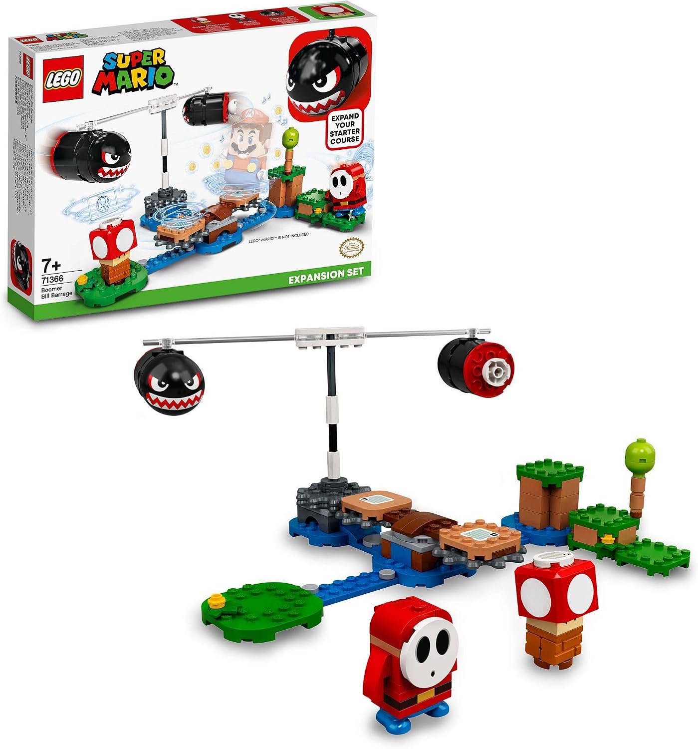 LEGO 71366 Super Mario Boomer Bill Barrage Expansion Set Buildable Game, Multicolor, Medium