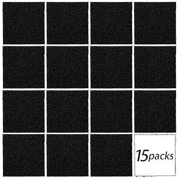 MOSSLIAN 15 Stück Extra Stark Haftkraft Selbstklebend Klettverschluss Klettband Klebende, 60 * 60mm Doppelseitig Flauschband 