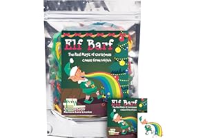 JLDESIGNMEDIALLC Elf Barf Rainbow Lace Licorice Funny Unique Christmas Stocking Stuffer Gag Birthday Girl, Boy and Teens Candy Gift (5.5 Ounces)