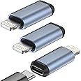 USB C Type C to Lightning Adapter, [3Pack] 1.8-2.2A 15W Fast Charging Lightning to USB Type C Cable Adapter Support Data Sync, iPhone 14/13/12/11/pro/mini/iPad/Airpods Compatible, Not for Audio/OTG