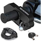 TOKCKYBL Motorcycle Lock, Heavy Duty Anti Theft Helmet Brake Handlebar Lock | Universal for Motorcycles, ATVs, Dirt Bikes, Mopeds, Scooters, Black