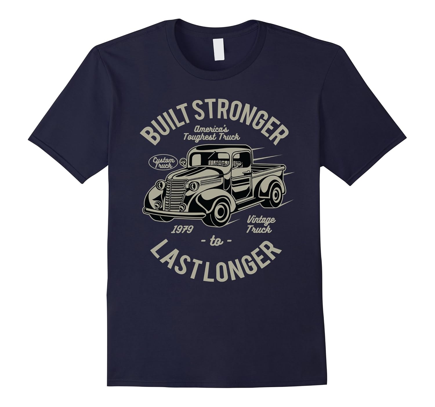 Vintage Truck Tee Shirts - Mens Build Strong T-Shirt-ANZ