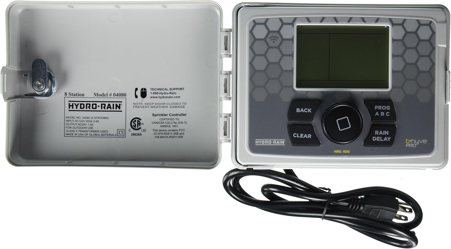 HydroRain HRC 400 Indoor/Outdoor 8Station WiFi Smart Irrigation