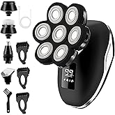 Electric Razors for Women, 7D Electric Shaver for Women, 5 in 1 Lady Shavers, Wet/Dry Bikini Trimmer, Rechargeable Face Razor for Arms Legs Armpit Pubic Area