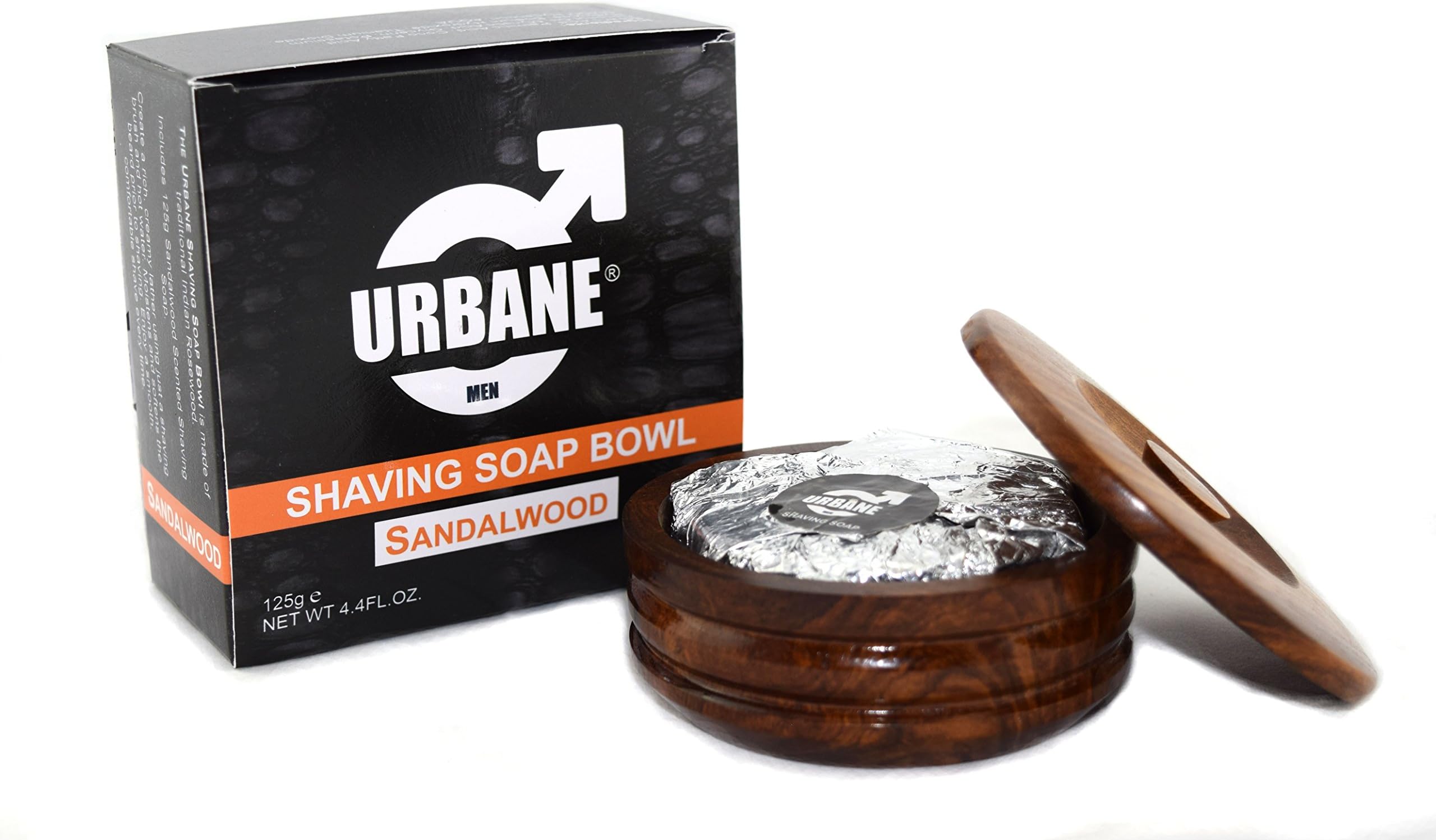 Urbane Men Sandalwood Shaving Soap (Shaving Bowl & Soap 125g)