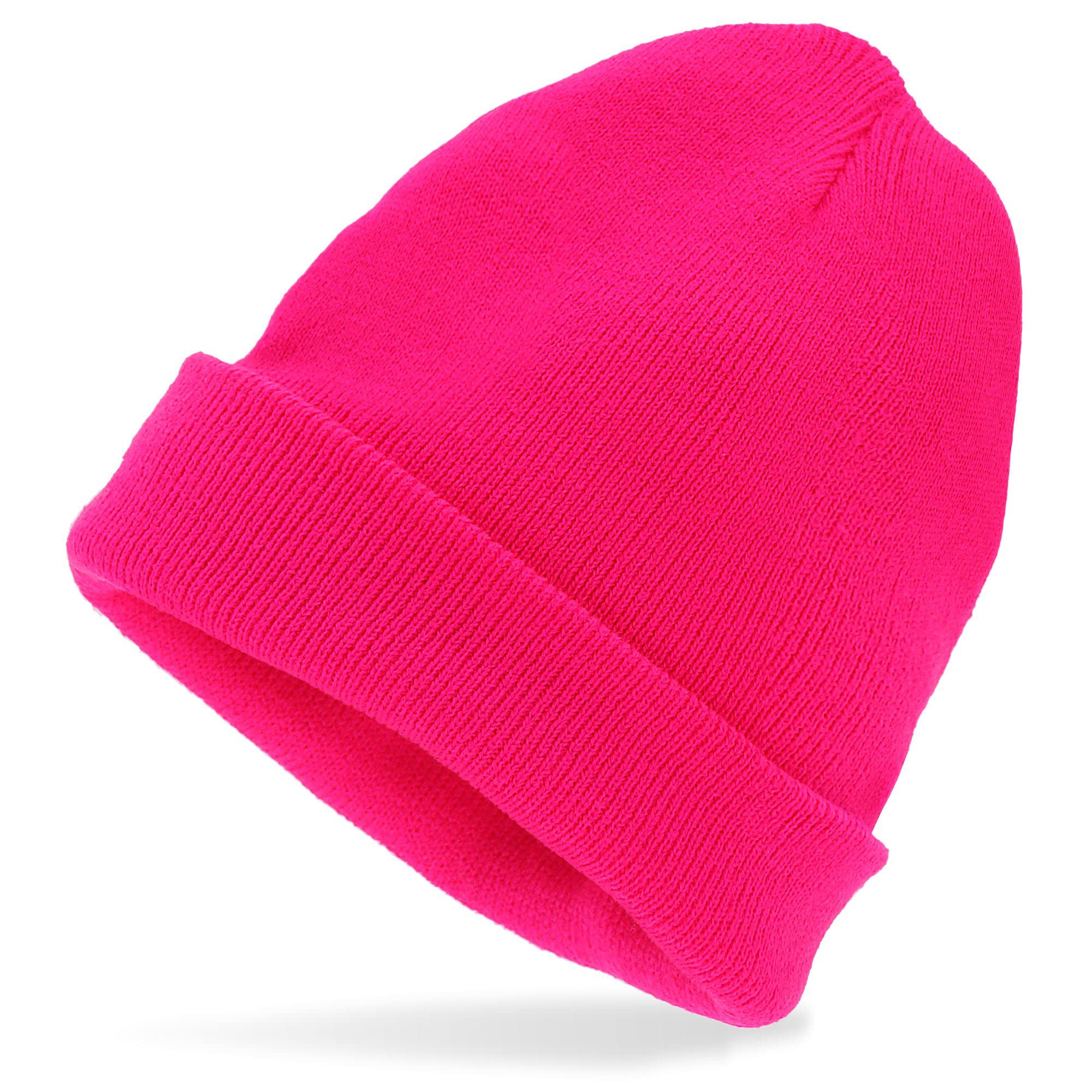 Widmann 01045 Cap, Solid, neon Pink, Standard Size
