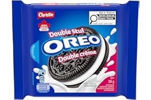 OREO, Double Stuf Chocolate Sandwich Cookies, 261 g, Baked in Canada