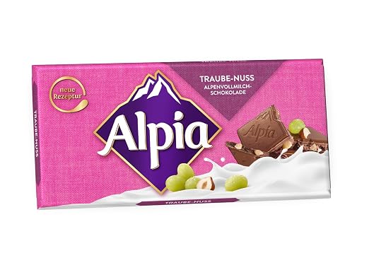 Alpia Traube Nuss Tafel 20er Pack 20 X 100 G Amazon De