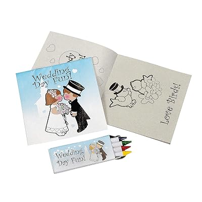Download Buy Children S Wedding Coloring Books Set Of 12 Activity Pads Crayons Included Wedding Favors For Kids Online In Italy B004uhu432