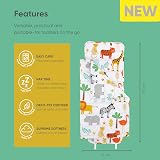 Bloomsbury Mill Safari Nap Mat for Toddlers - Blanket, Pillow & Carry Loop view 6
