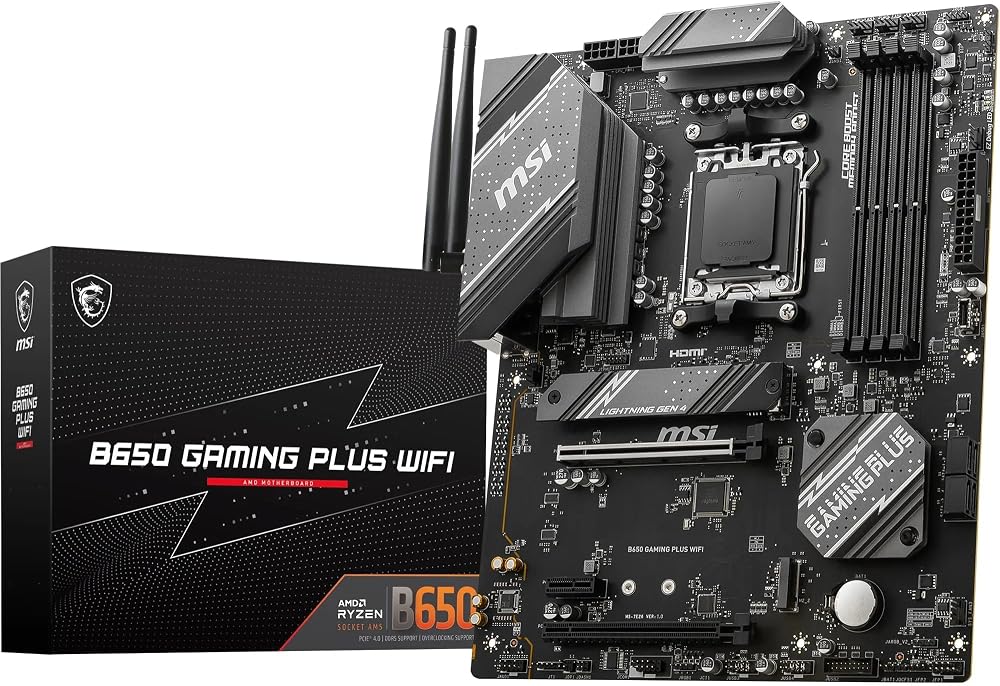 MSI B650 GAMING PLUS WIFI Motherboard ATX AM5 AMD Ryzen 9000 8000 7000 DDR5