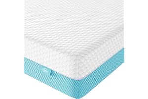 TeQsli Crib Mattress, Memory Foam Toddler Mattress with Breathable Washable Cover, Standard Size Baby Mattresses for Crib: 52 x 27.6 x 4.5 Inch