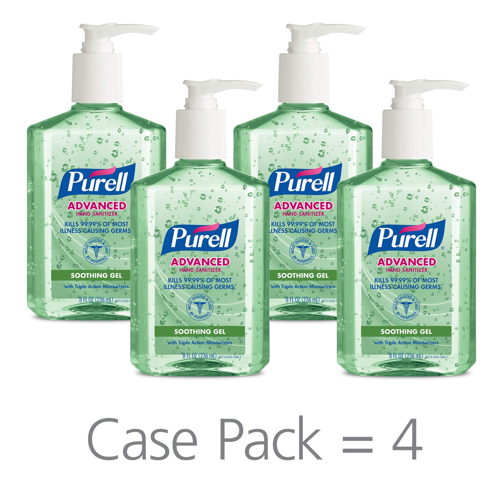 PURELL Advanced Hand Sanitizer Soothing Gel for workplaces, Fresh Scent