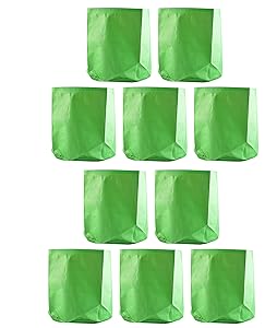 Evergreen Terrace Gardening Leafy Vegetable Green Grow Bag (12 X 12) - (Pack Of 10)