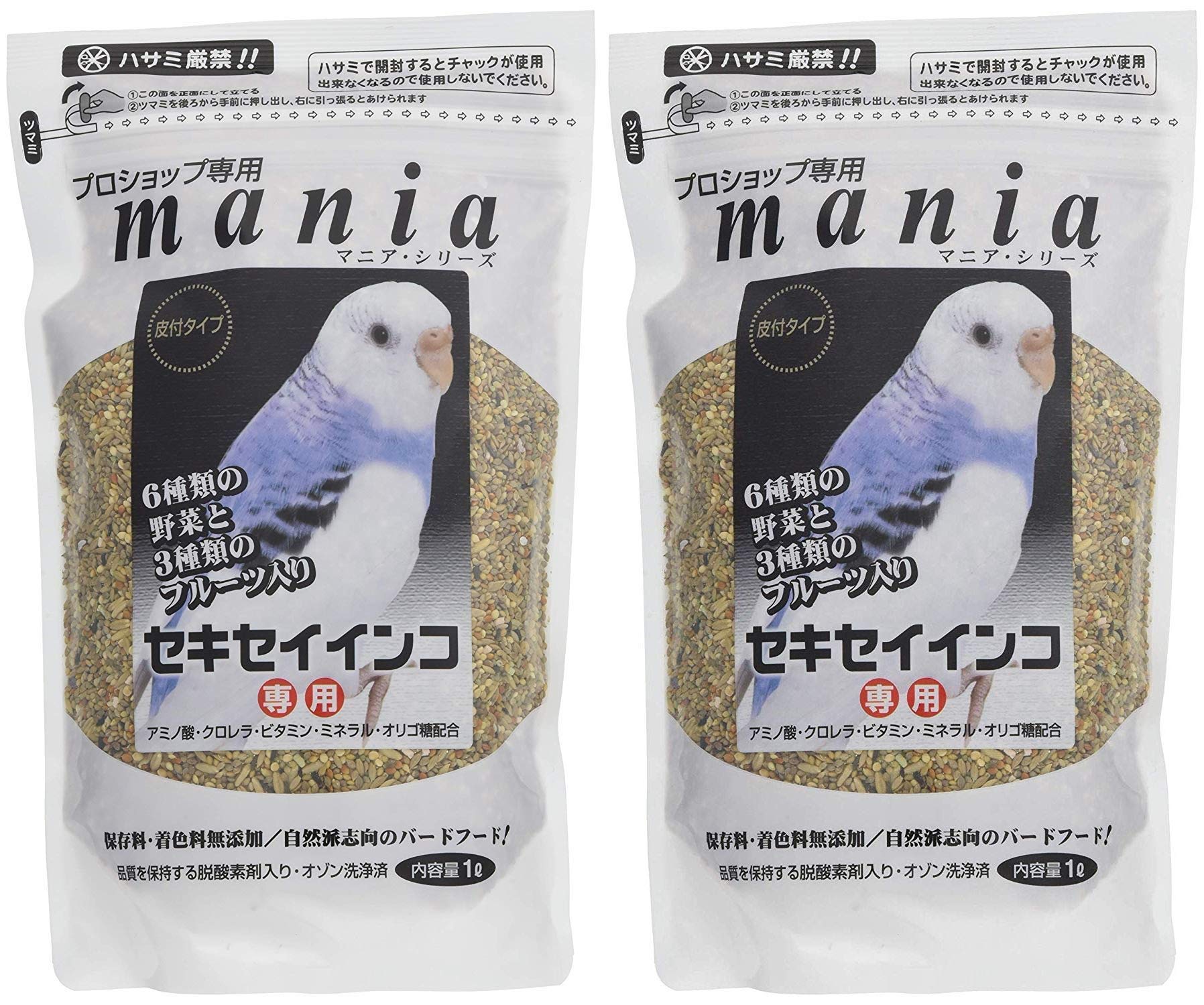 mania(マニア) プロショップ専用 セキセイインコ 1L×2袋商品画像