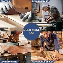 HFM Woodworking Scriber T-Square Ruler 24 Inch