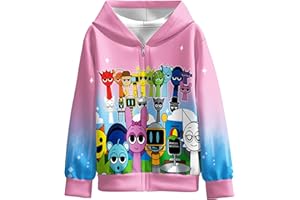 MARCOBEY Boys Girls Sprunki Hoodies Kids Music Game Sweatshirts Thin Jacket for 5-12Y Casual Child Hoodie Clothes