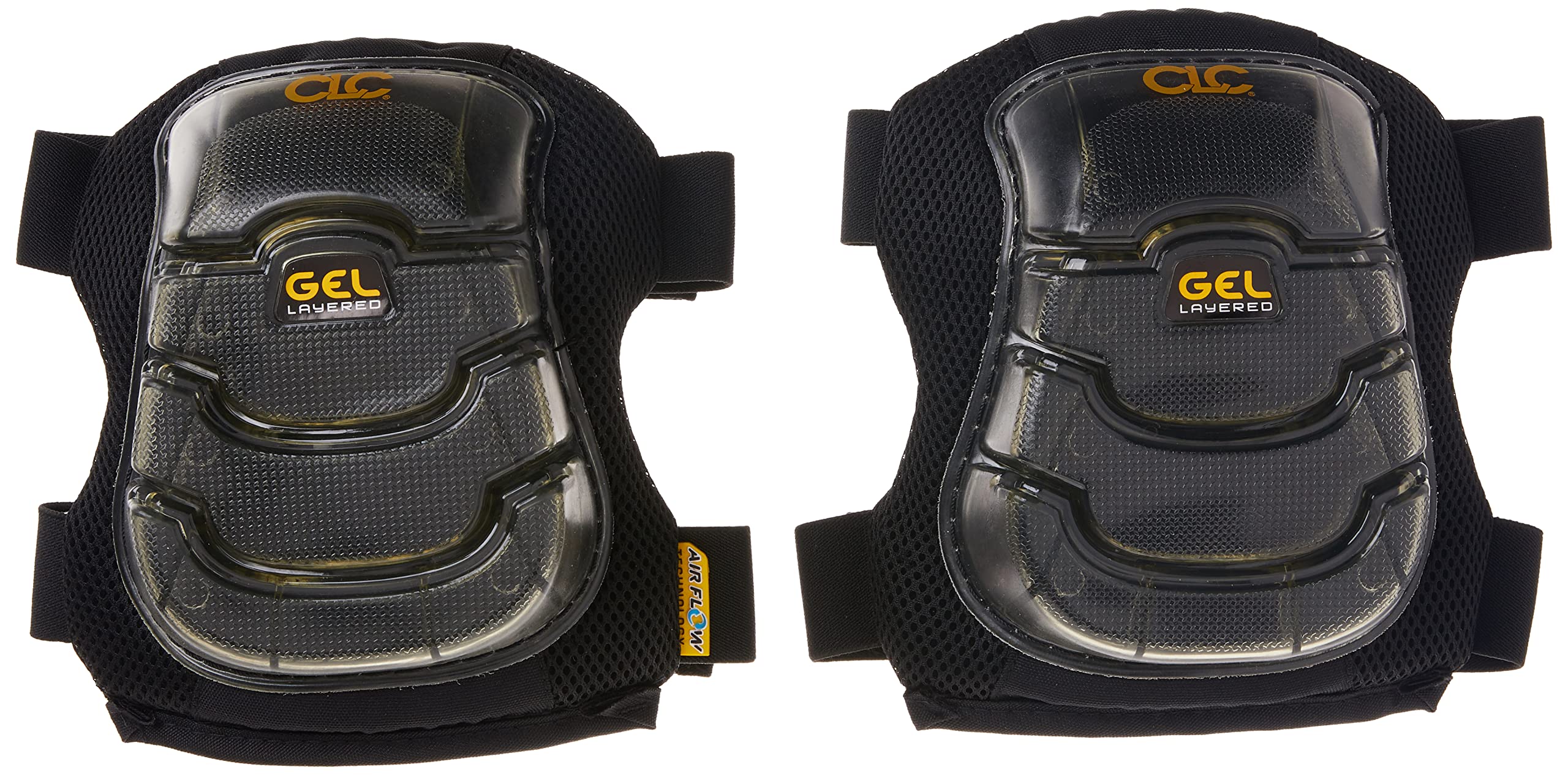 Kuny's KP367 KP-367 Airflow Layered Gel Knee Pads, Default Title , Black