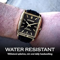 Miykon Vintage Watches for Men - Tank Square Gold