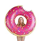 BigMouth Inc Gigantic Donut Pool Float, Funny Inflatable Vinyl Summer Pool or Beach Toy, Patch Kit Included