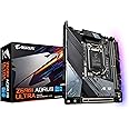 GIGABYTE Z590I AORUS Ultra (LGA 1200/Intel Z590/Mini-ITX/Dual M.2/PCIe 4.0/USB 3.2 Gen2X2 Type-C/Intel WiFi 6/Intel i225V 2.5GbE/ Gaming Motherboard) (Renewed)