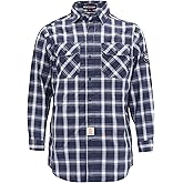 BOCOMAL FR Shirts 6.25oz Lightweight Welding Shirts Flame Resistant Men's Fire Retardant Shirt