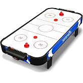 SereneLife 40" Air Hockey Game Tabletop, w/Fastest Game Play Upgraded 110v Motor, Built-in Score Tracker &amp; Puck Dispenser, Accessories