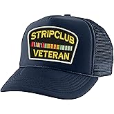ALLNTRENDS Stripclub Veteran Trucker Hat Funny Cap Adult Baseball Adjustable Embroidered Snapback