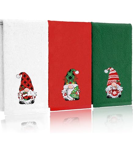 Cozy Scandinavian Gnome Hand Towels (2-Pack) - Super Soft, Quick-Dry Microfiber For Bathroom, Spa, Hotel & Gym - 30" X 15" - View #2