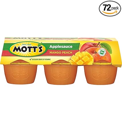 peach and apple puree