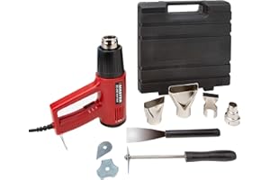 Master Appliance EC-200K Variable Temperature Heat Gun Kit, Heat Gun for Wire Connectors, Heat Gun Kit for Paint Stripping, 120V, 10 Amps, 1200W - USA Company