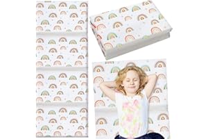 Shellwei Vinyl Nap Mat for Kids Preschool Daycare 52 x 20 x 1'' Kids Sleeping Folding Rest Mat for Toddler Boys Girls Baby Classroom Home Travel(Rainbow)