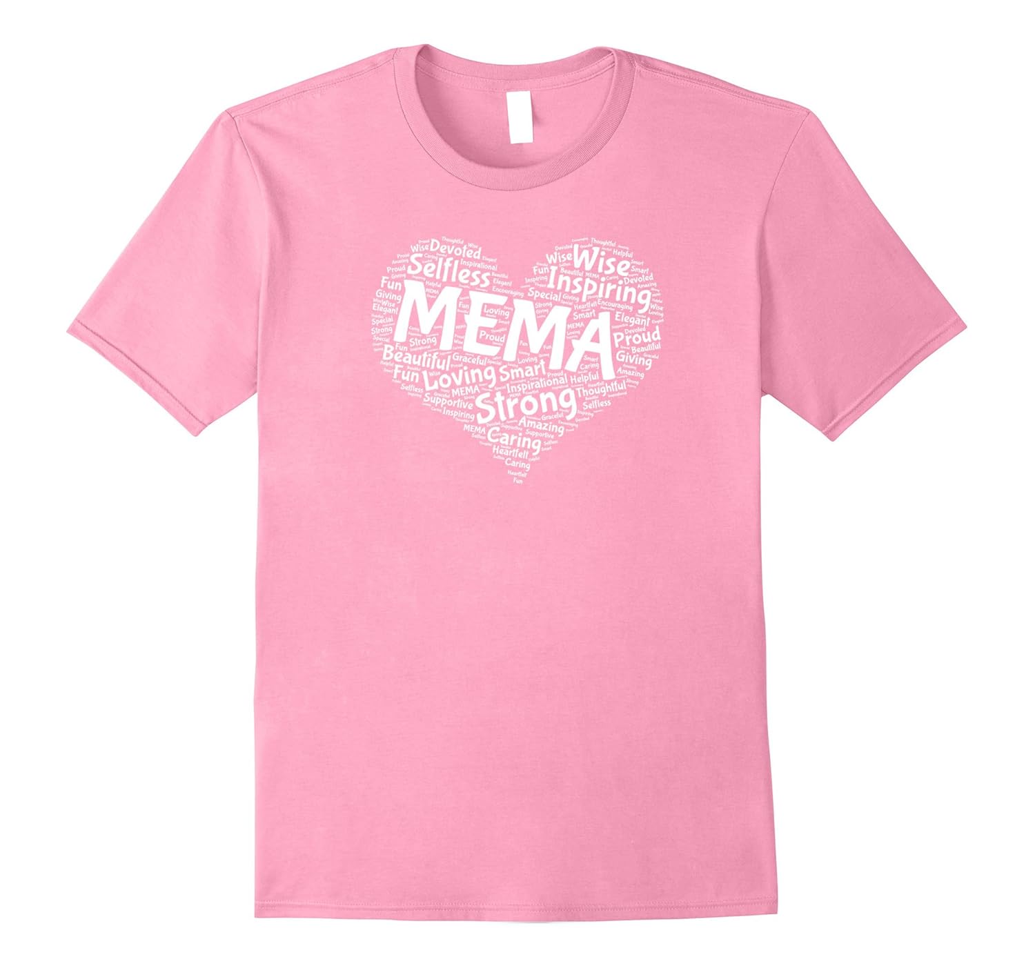 Mema Heart Shape T Shirt - Fun Mother's Day Gift-anz