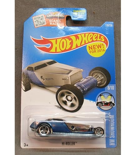 Hot Wheels Hi Roller - Glow Racers 2/5 18/250 - Auto In Scala 1:64, Pressofuso - 2