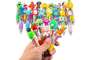 HNSYYF Multicolor Pen in One - 4-in-1 Cute Pens for Kids - 24 Ballpoint Pens for Birthdays and Children's Parties - Fun Gifts Assorted Lnk Kawaii Pens