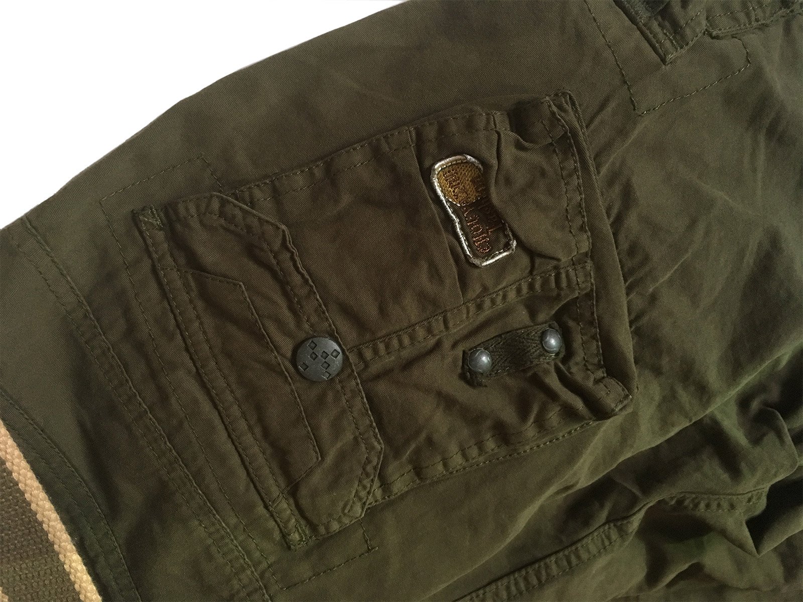 Xudom Women's Cargo Shorts - Cotton Bermuda Length Casual Shorts With Multiple Pockets